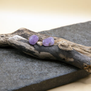 Sterling Silver Stud amethyst earrings