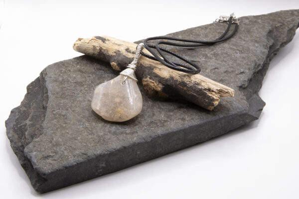 Dorset Quartz, polished and mounted in house