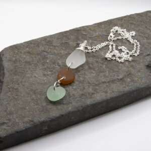 Tri colour dorset sea glass