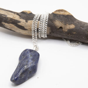 Blue Sodalite Crystal Necklace