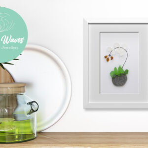 Sea Glass Flowers in a Pot