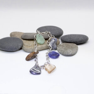 Multi Crystal Charm bracelet