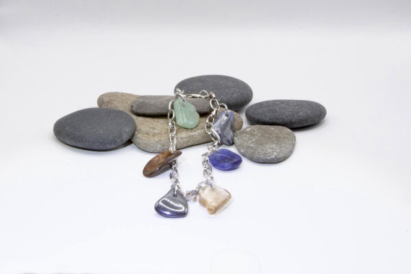 Multi Crystal Charm bracelet