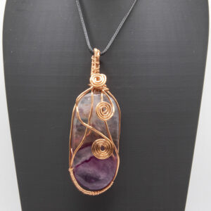 Large Statement Banded Agate Necklace.
