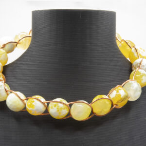 Handcrafted Fire Agate Crystal Bracelet