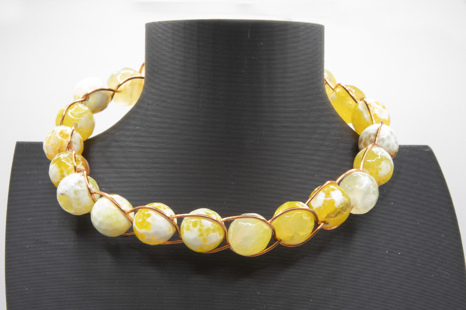 Handcrafted Fire Agate Crystal Bracelet