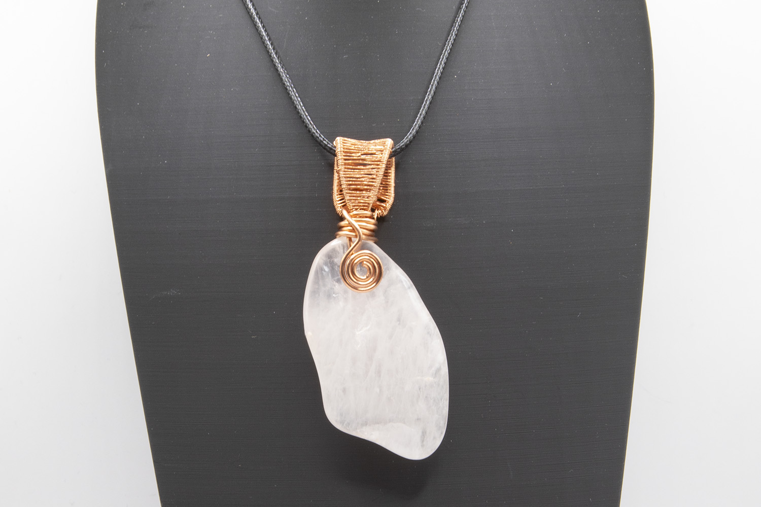 Rock Crystal and Copper Necklace
