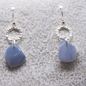 BLUE LACE AGATE EARRINGS