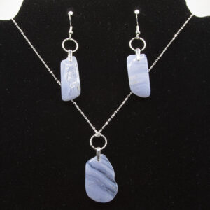 BLUE LACE AGATE SET
