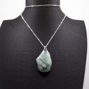 Emerald set in Sterling Silver