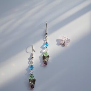 SWAROVSKI RAINBOW BUTTERFLY EARRINGS