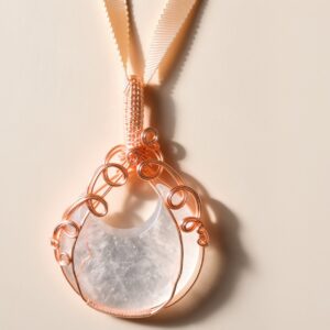 QUARTZ CRESCENT MOON SUN CATCHER