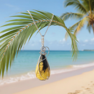 PALM ROOT NECKLACE IN SILVER WIRE