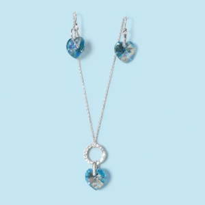 Swarovski® Elements Topaz necklace and earrings.